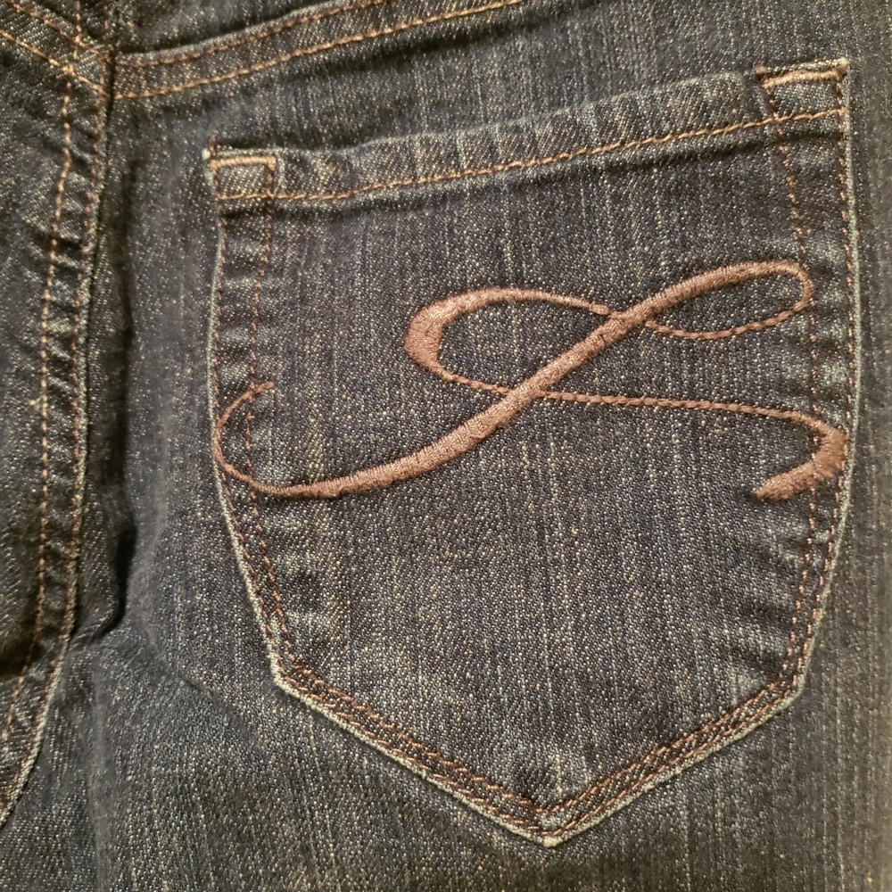 Style & Co Tummy Control Boot Cut Dark Blue Jeans - Picture 5 of 11